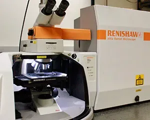 Renishaw inVia Raman microscope in the MRSEC Materials Characterization Facility